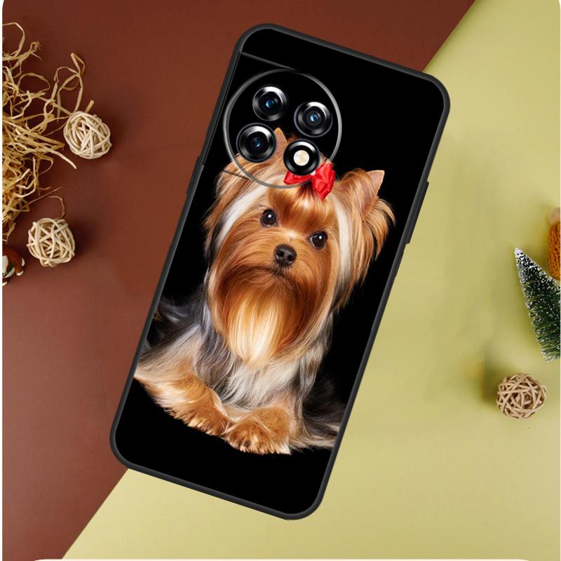 Yorkshire Terriër Hond Voor OnePlus 13 13R 12 12R 11 9 10 Pro 8T 9RT 10T 10R Nord 4 CE 2 3 Lite N20 N30 Telefoonhoesje