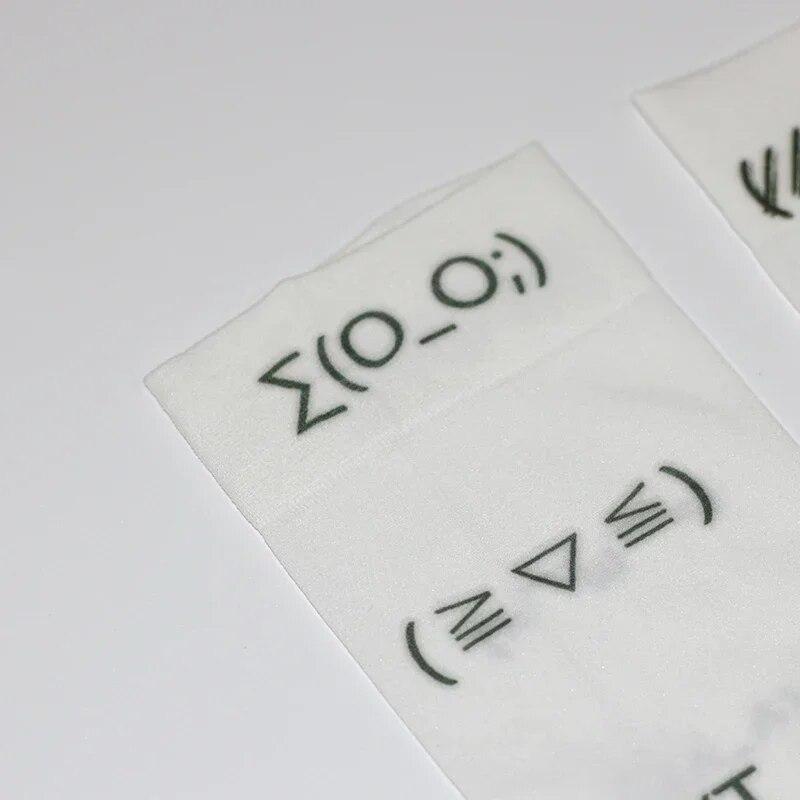 

Kawaii выражение, белые граффити, длинные носки с буквенным принтом, Harajuku, чулки выше колена, Y2K, милые носки для косплея, Kawaii