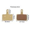 1 Pair Bicycle Disc Brake Pad Copper Base Metal Sintered Disc Brake Pads For -Shimano Deore - B01S B01 Bike Cycling Accessories
