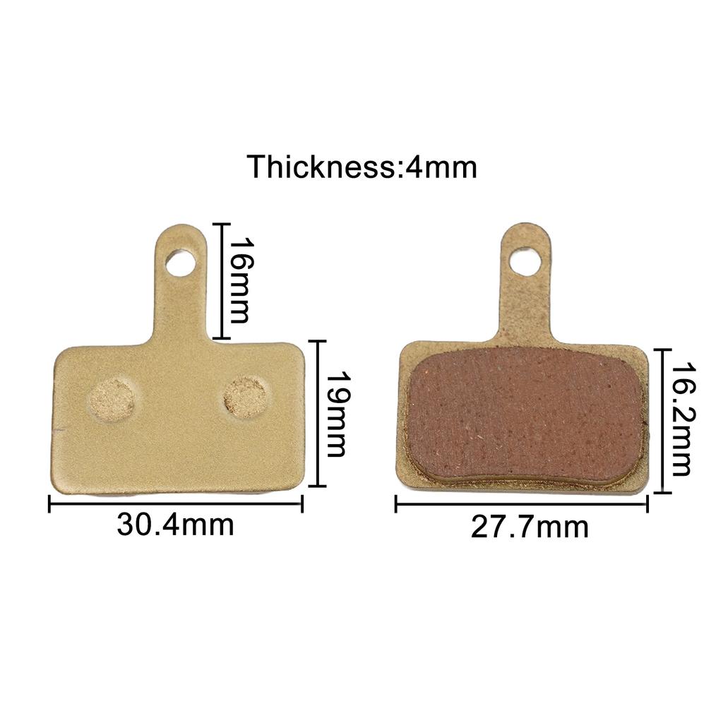 1 Pair Bicycle Disc Brake Pad Copper Base Metal Sintered Disc Brake Pads For -Shimano Deore - B01S B01 Bike Cycling Accessories