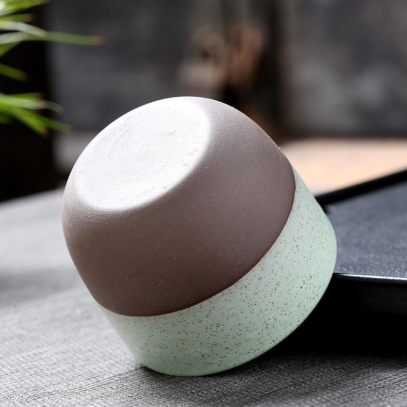 120ml Japanese Handmade Ceramic Water Cup Creativity Vintage Household Coffee Mugs Tea Set Matte Kiln Kung Fu Teacup New