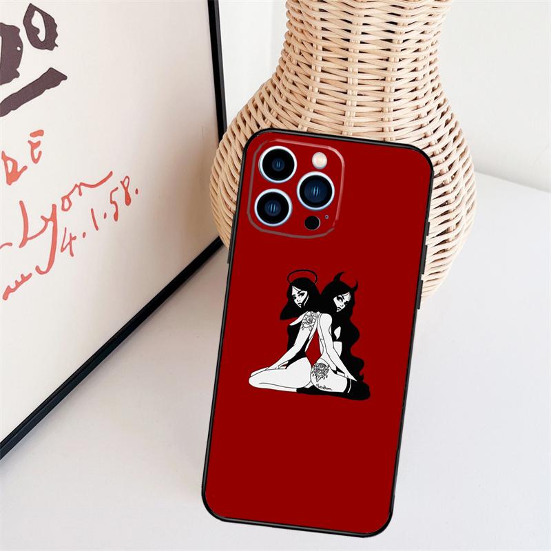 Satan Nun Devil Girl Phone Case For iPhone 16 Pro Max 15 14 13 11 12 17 Pro Max mini 15 16 Plus 16e 17 Air Cover