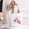 Canvas Bag Kpop Peripheral Cute Portable Cartoon Canvas Bag Student Leisure Shoulder Bag Shopping Bag