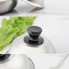 Stainless Steel Frying Pan Covers Sandwiches Steak Cheese Melting Dome Round Pot Lids Cover Barbecue Burgers Griddle