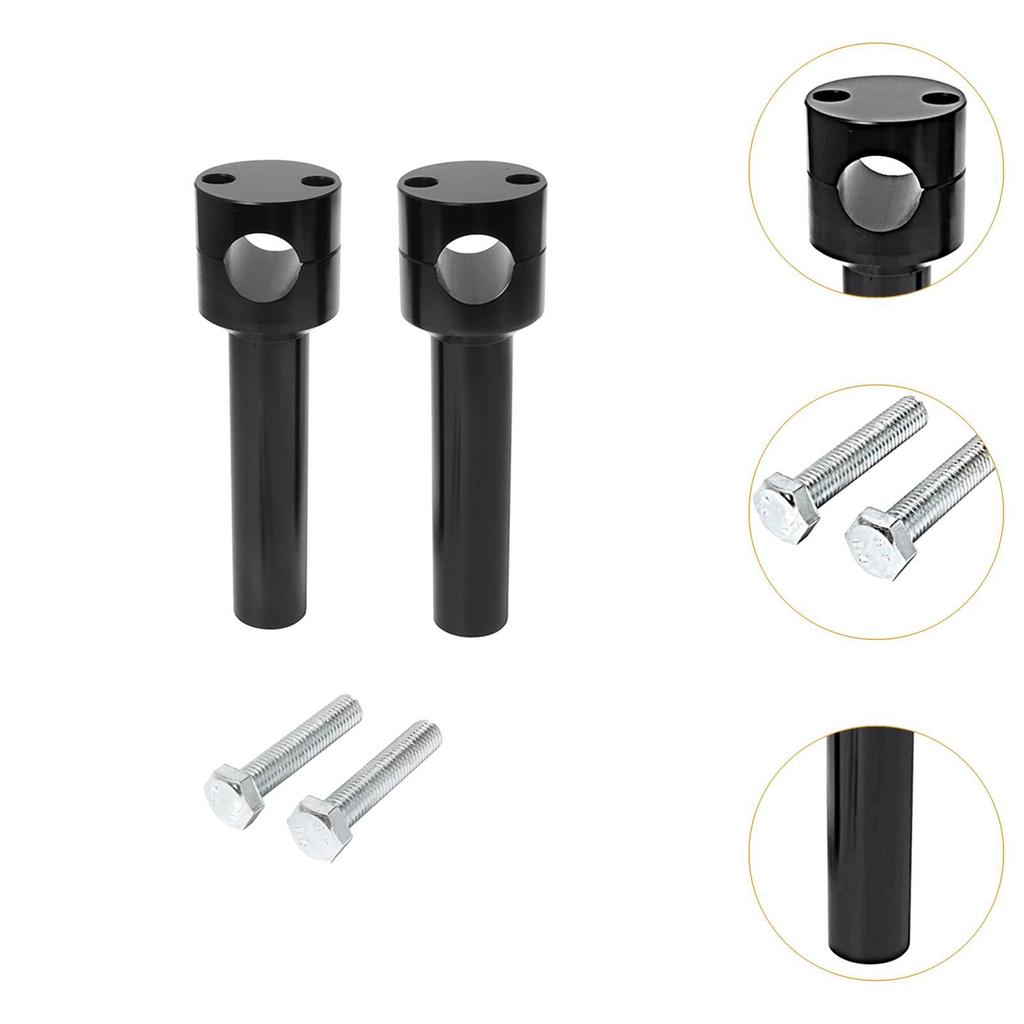 2x Handlebar Riser Handlebar Spacers High Performance with Screws Accessory Replacement Part Modification Mount Adapter Riser