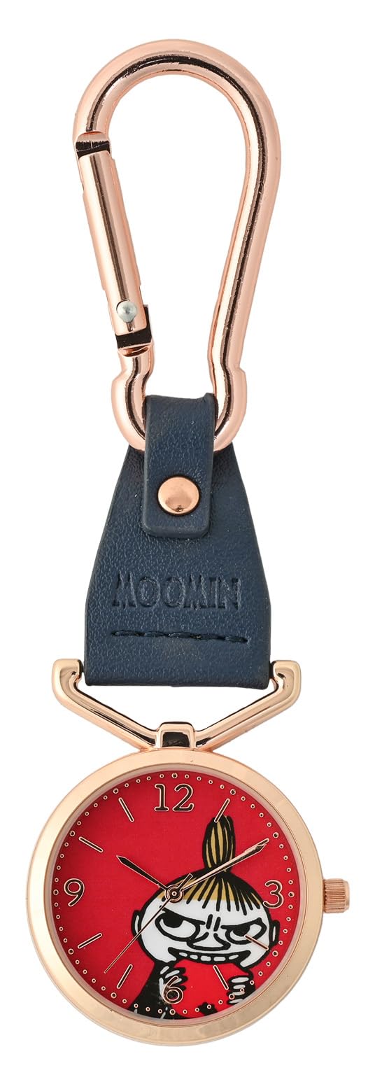 

Карманные часы Moomin Ladies Analog Keychain Little My Moomin Carabiner KC2 Navy [Fieldwork] MOM014-3