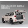1/32 New Lexus LX570 Alloy Car Model Diecast Metal Toy Vehicles with Pull Back Sound Light 6 Open Doors for Kids Gift
