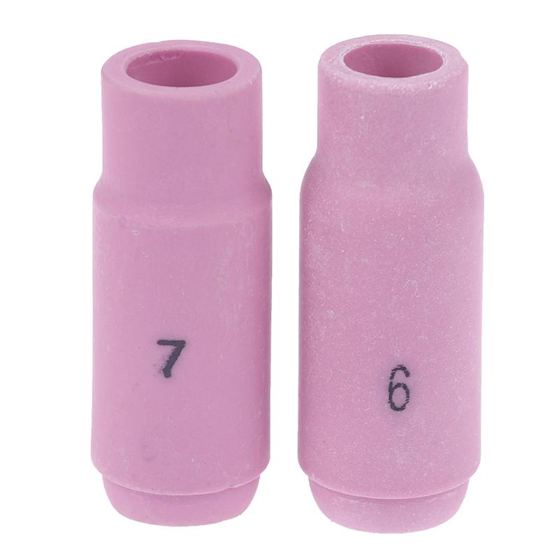 5Pcs 10N49/50 Plasma Cutting Ceramic Cups Alumina Nozzle Cups Tig Welding Large