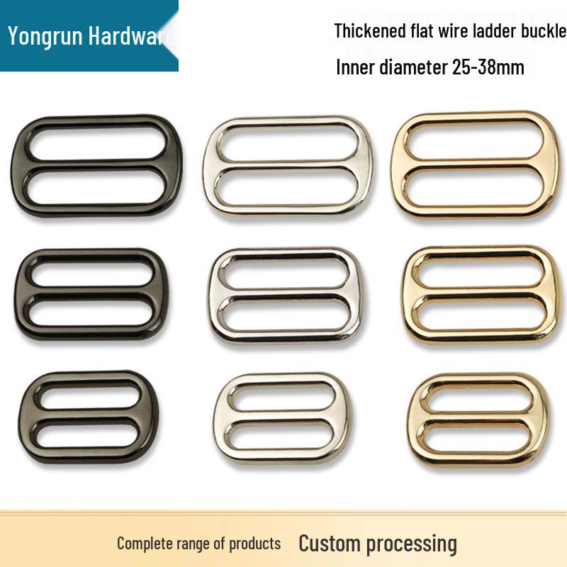 Rectangular Metal Strap Adjuster Buckle for Handbag Hardware Accessories