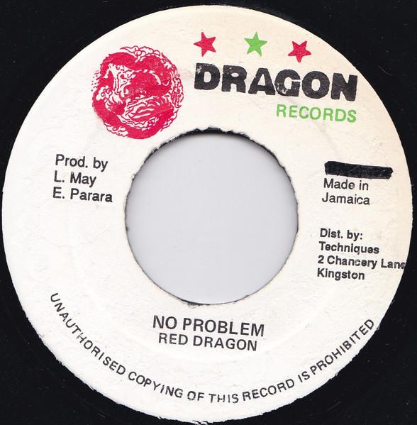 

7-дюймовая пластинка RED DRAGON - No Problem NONE Dragon Records 1992 Ямайка Регги, Ска и Даб Б/У