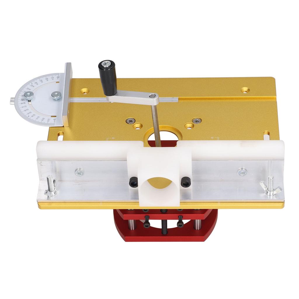 Router Lift with Top Plate Router Lifting Base Woodworking Slotting Trimming Chamfering Table Top