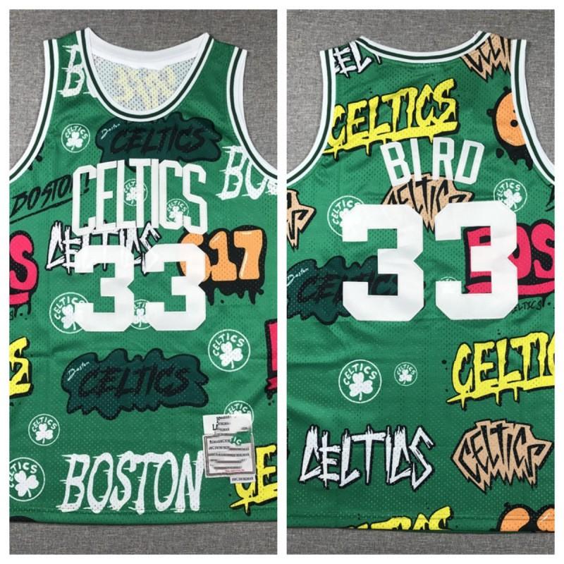 Vintage Boston Celtics Basketball Jersey Sleeveless Sportswear Men Women Fall Winter