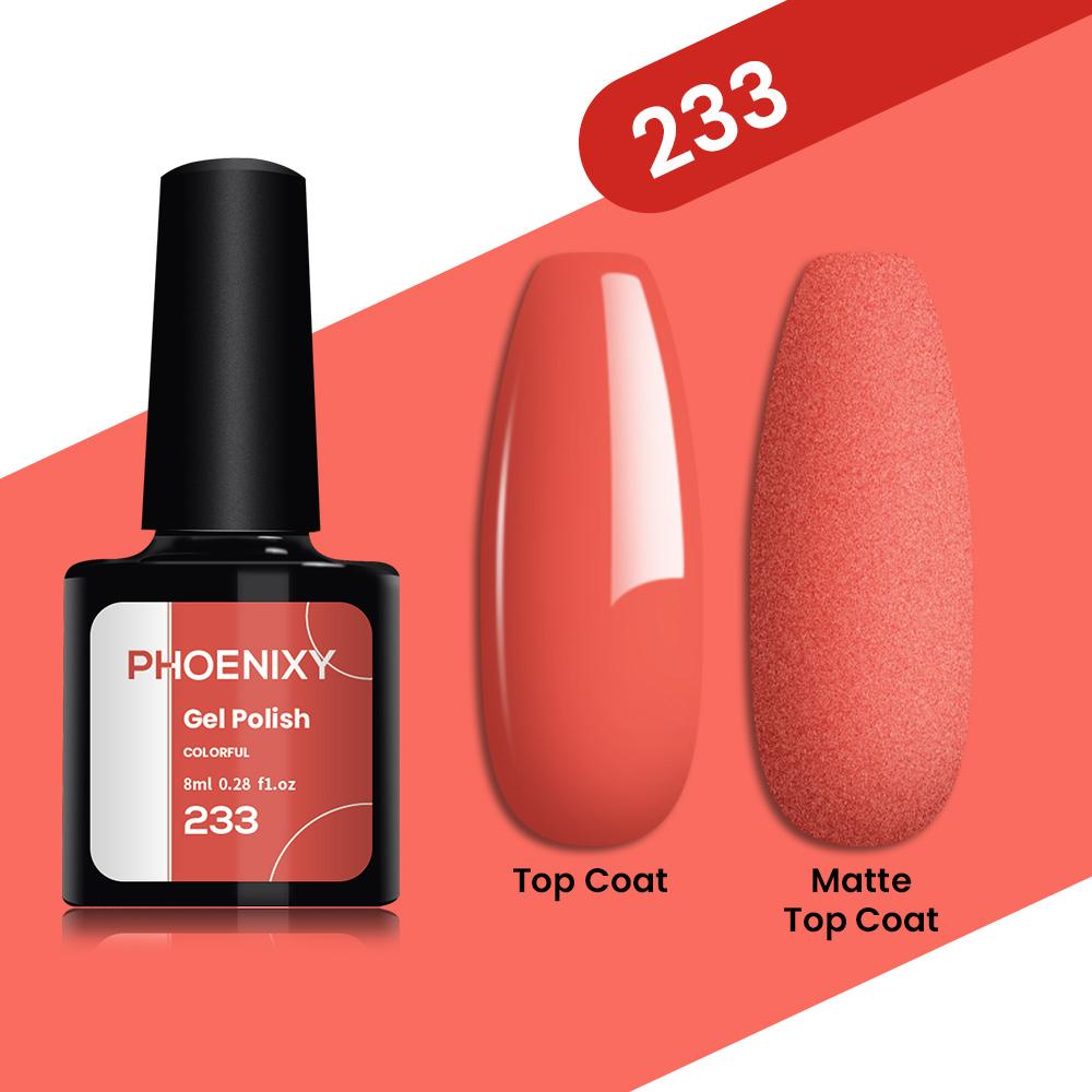 PHOENIXY 20 Color Ice Through Gel Nail Polish 8ML Soak Off Glitter Gel Polish For All Seasons - Home Salon Nail Art DIY