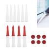 10 Sets Silicone Caulking Nozzles Tube Nozzle Cap Cartridge Nozzle With Red Nozzles Cap Sealing Cap Household Sealant Tool