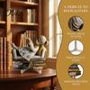 Fine Craftsmanship Decorative Items Wooden Reading Desktop Ornaments for Home Office Decor, Minimalist Figurine, Fashionable Small Creative Art Craft