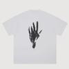 Street Retro Black Washed Unisexs Short Sleeved Tee Hip Hop Punk Cotton Oversized Male Shirts Y2K Gothic Loose Casual Tops