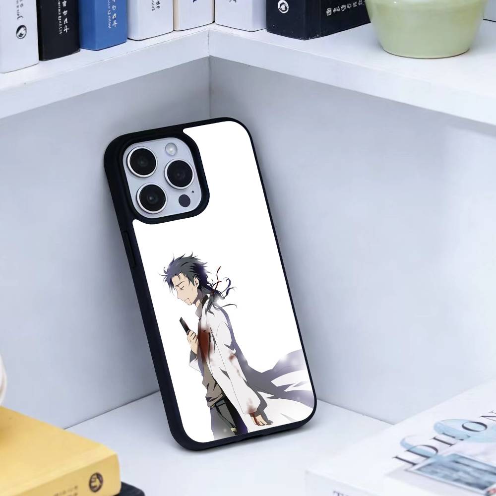 T-Rintaro Okabe STEINS DATE Phone Case For iPhone17,16,15,14,13 Plus,Pro Max Magnetic For Magsafe Wireless Charging