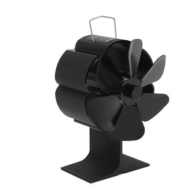 Heat Powered Stove Fan 6 Blades Quiet Energy Saving High Temperature Resistant Aluminum Alloy