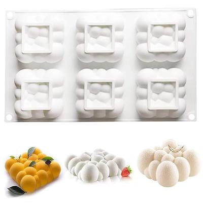 1 Stück Silikongebäckform 6 Mulden 3D Wolke Dessert Mousse Kuchenformen für DIY Handwerk Seifenkerzenform Kuchen Dekorationswerkzeuge