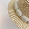 French Baby Straw Caps Beach Children Sun Hat New Flower Lace Straw Hat  for Girls