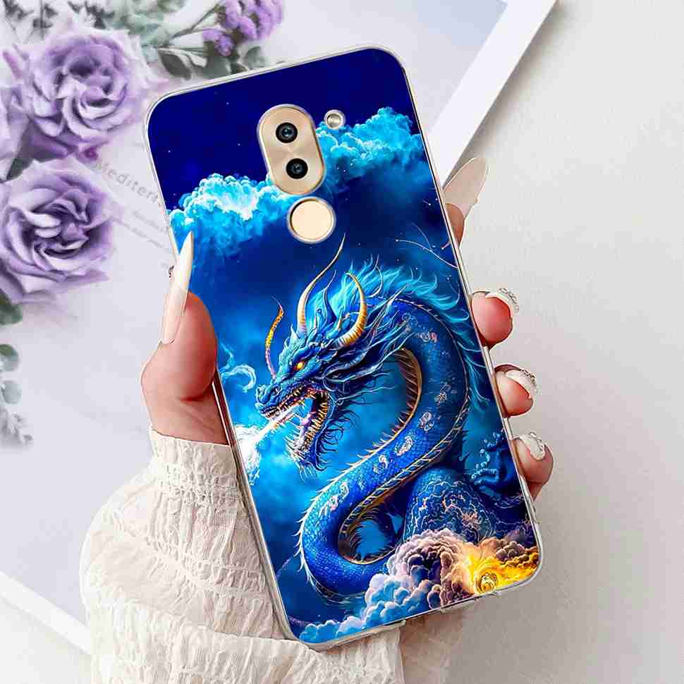 For Huawei Honor 6X BLN-AL10 Case Cute Cartoon Painting Soft Silicone TPU Cover For Honor 6X 6x BLN-L21 5.5" Popular Cats Shell