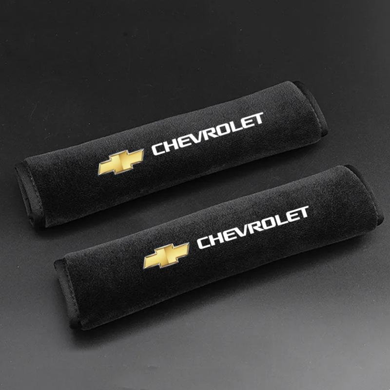 

Car Seat Belt Cushion Strap Cover Cushion Strap Safety Shoulder For Chevrolet SS Z71 RT Captiva Colorado Cruze Spark Malibu Trax чорний