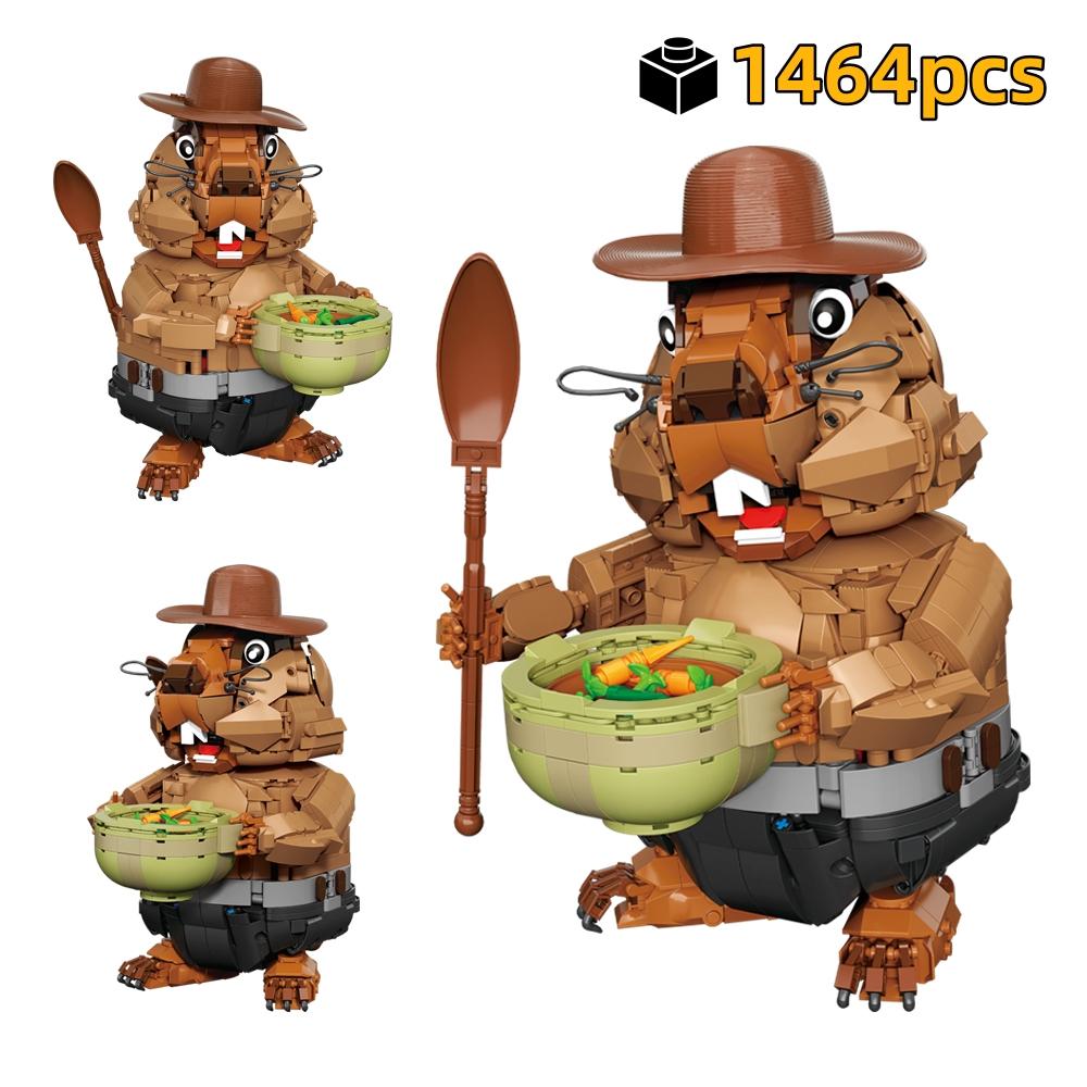 Marmot Animal Building Blocks Set MOC Assembly Bricks DIY tabletop decorations Models Birthday Halloween Christmas gifts