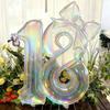Birthday Party Decorations 40in Butterfly Ballons 0-9 Number Digital Balloons Foil Balloon Background Decoration Photo Props
