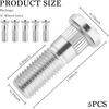 5PCS M12X1.50 Wheel Stud 90113S5H005 610-269,Steel Wheel Bolts,Replacement Wheel Lug Stud Kit Compatible With Acura Honda
