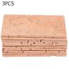 3PCS 60*40*2mm Natural Saxophone Cork Sheet Neck Joint Board Suitable for Alto/Soprano/Tenor Sax