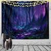 VIKAMA Secret Violet Forest Tapestry Gradient Study BB Cafe Decoration Parchment Scrolls Fantasy Room Decoration