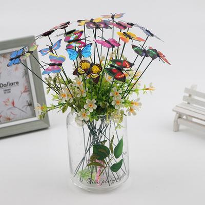 10pcs Butterflies Garden Yard Planter Colorful Whimsical Butterfly Stakes Decoracion Outdoor Decor Flower Pots Decoration