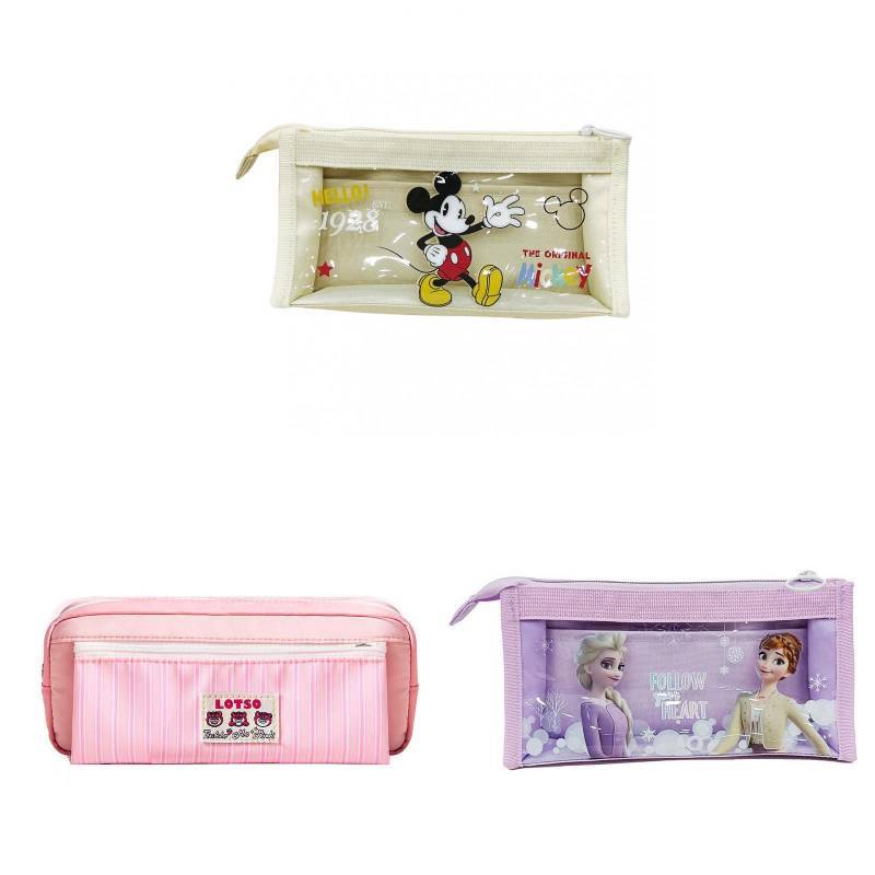 Lotso Student Pencil Case With Large Capacity And Durable Polyester For Girls