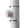 Accessori Idraulici Industriali PVC Raccordo a T Aperta Giunto Tubo 50/75/110mm Tubo Bianco Patch di Riparazione Connettori Tubo Casa Esterno