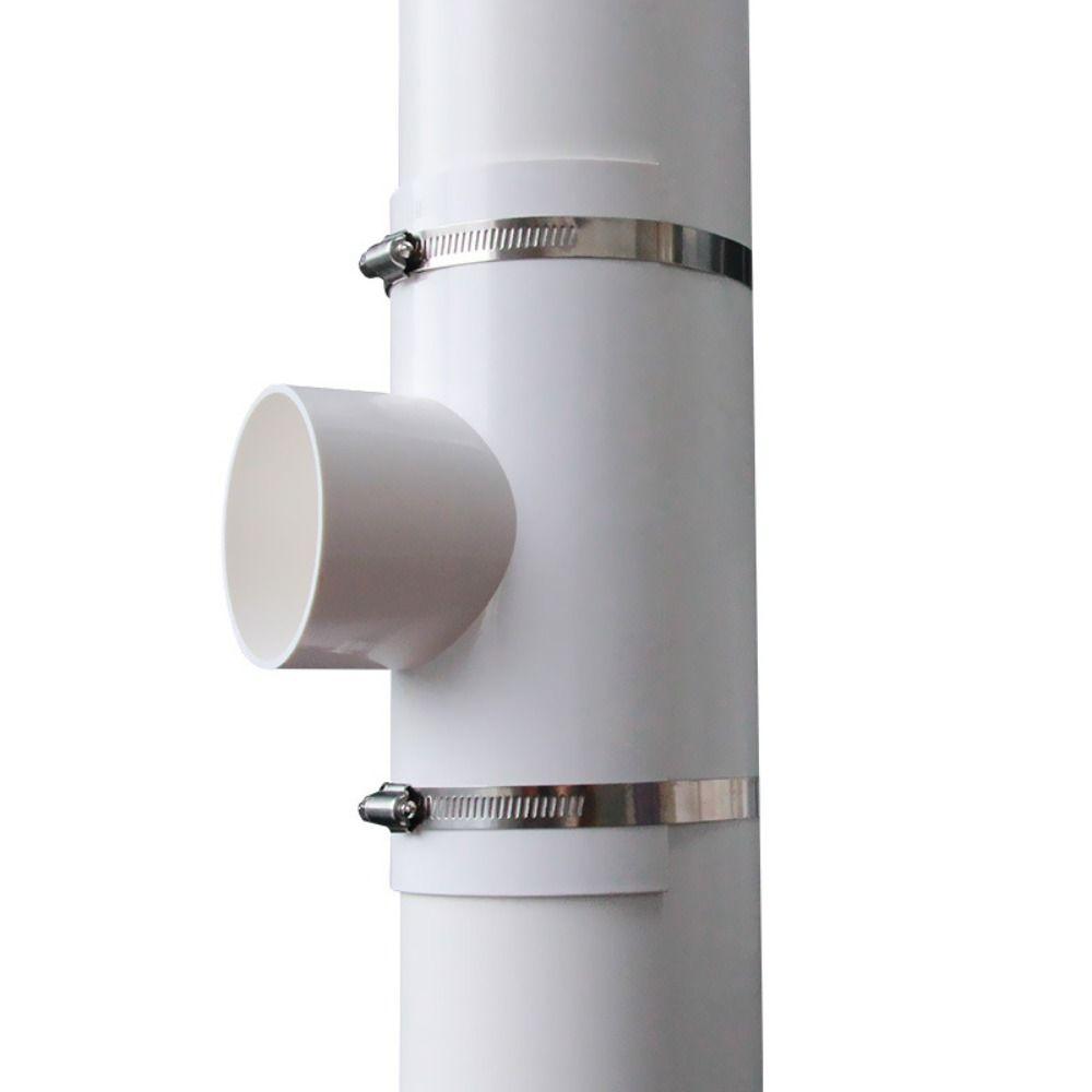 Accessori Idraulici Industriali PVC Raccordo a T Aperta Giunto Tubo 50/75/110mm Tubo Bianco Patch di Riparazione Connettori Tubo Casa Esterno