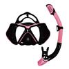 Adult Two-Piece Snorkeling Set: Large Frame Waterproof Anti-Fog Goggles & Snorkel Tube