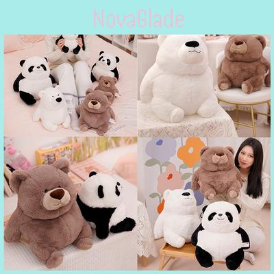 Weiches und kuscheliges Panda-brauner Polar-Teddybär Stofftier Plüschtier für Schlafzimmerdekoration