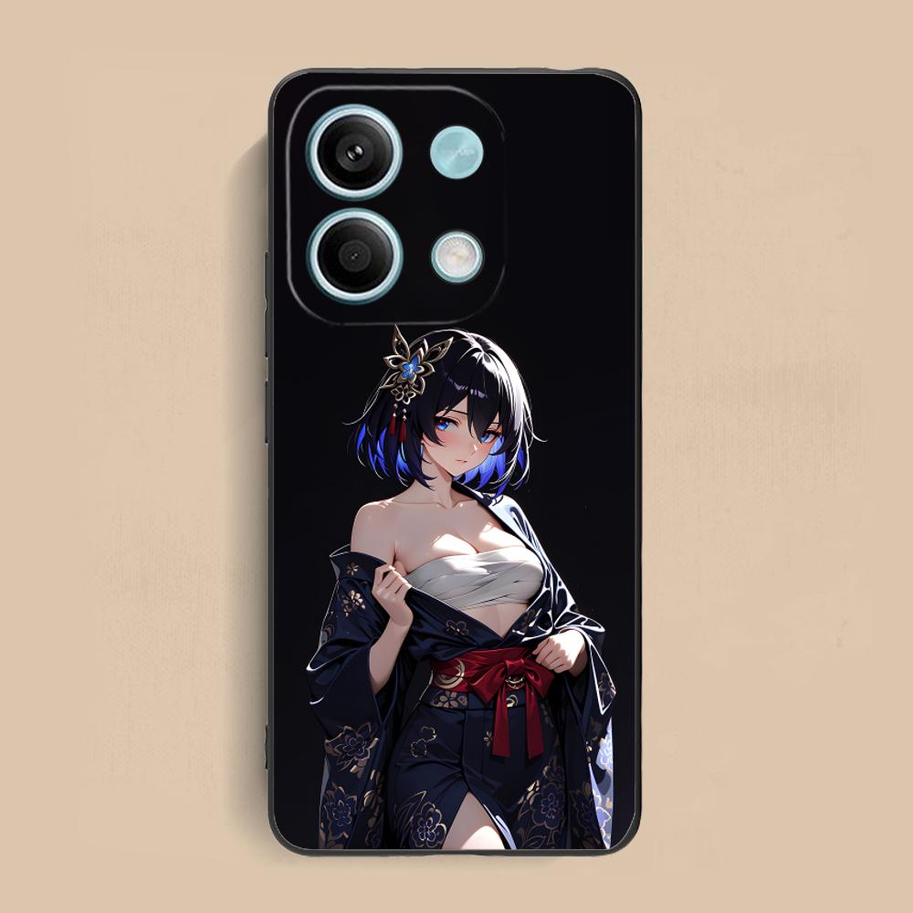 HSR Seele Matte TPU Mobile Phone Case for Xiaomi Redmi Note 14 13 12 11 S Pro Plus 4G 5G Colorful Printing Cover