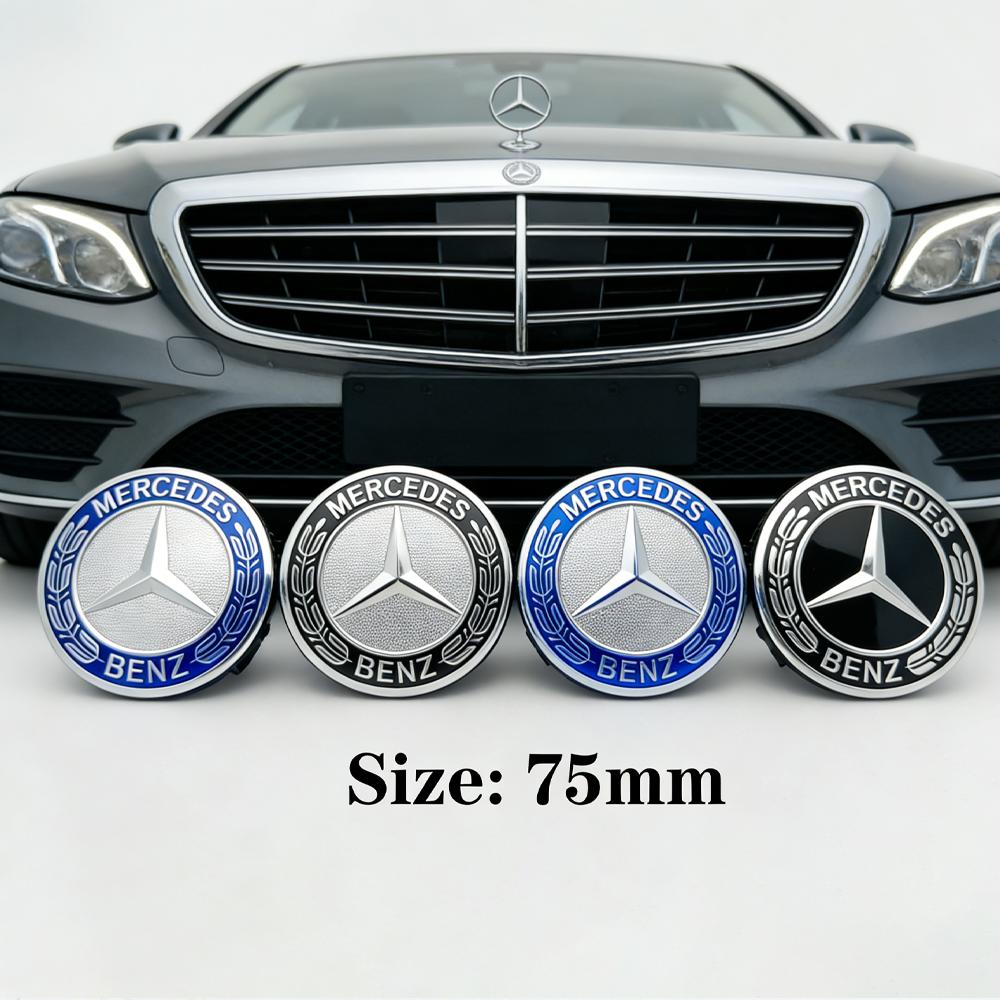 4pcs 75mm Wheel Hub Cap Emblem Replacement For Mercedes Benz AMG C180 C200 E260 E300 ML350 W230 W204 W205 W210 W211 A1714000025 QP1