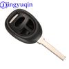 Jingyuqin For SAAB 9-3 9-5 Replacement 3 Buttons Remote Car Key Blank Housing 3 Models With Uncut Blade