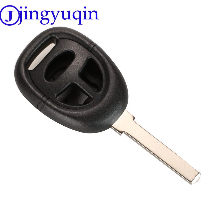 Jingyuqin For SAAB 9-3 9-5 Replacement 3 Buttons Remote Car Key Blank Housing 3 Models With Uncut Blade