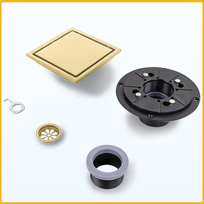 Sifon de Pardoseală Pătrat Inoxidabil Invizibil Deodorant Filtru de Gunoi Sifon Sifon de Pardoseală Duș Filtru de Apă Accesorii Baie