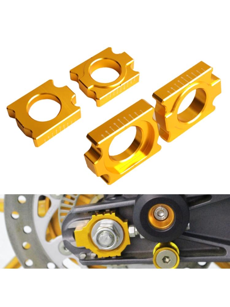 Axle Blocks Chain Adjuster for 690 790 950 990 1050 1090 1190 1290  Supermoto Super Adventure  S 2pcs