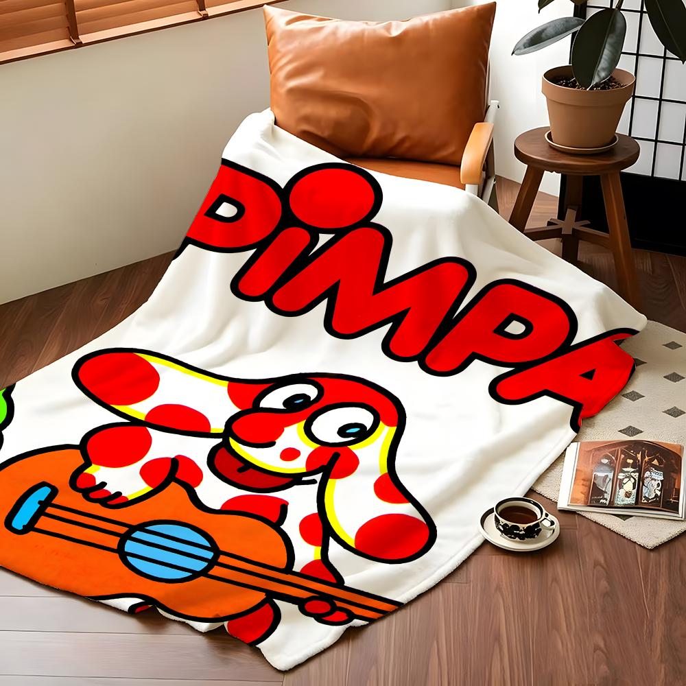 Charakter P-Pimpa Wurf-Flanell-Decke Geeignet für Sofas Betten Büros Reisen, Campingstühle