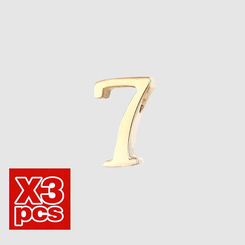 CARLIDANA DIY Jewelry Making Accessories Stainless Steel Gold Plated Arabic Number Pendant Charms for Women Necklace Bracelet