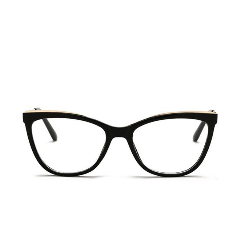 Fashion Cat Eye Anti Blue Light Glasses Women Spring Leg Prescription Eyeglasses Female 0 To -6 0 Diopter
