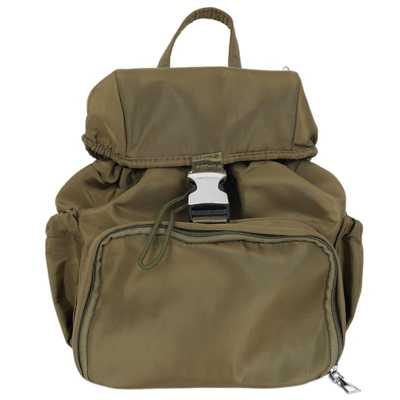 Color Solid Casual Travel Nylon Backpack Waterproof Design Teens Bag Students