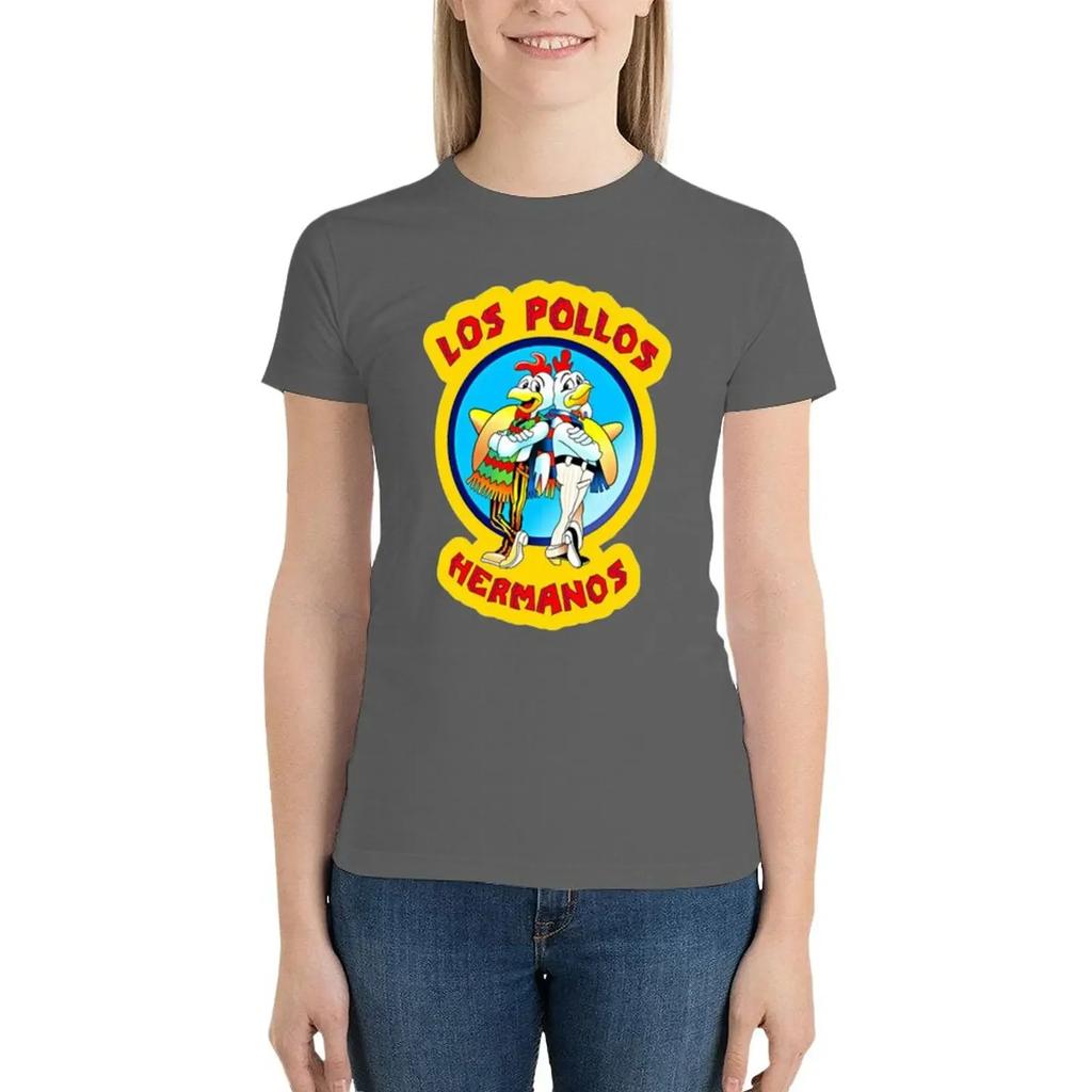 Los Pollos Hermanos T-Shirt lady clothes tees aesthetic clothes anime clothes t-shirt dress for Women plus size sexy