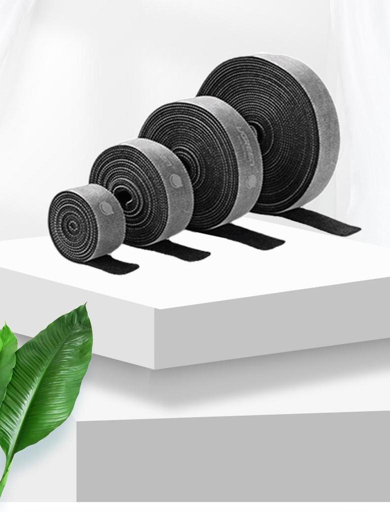 Velcro Back-to-Back Zip Tie with Self-Adhesive Hook for Bundling Cables and Wires