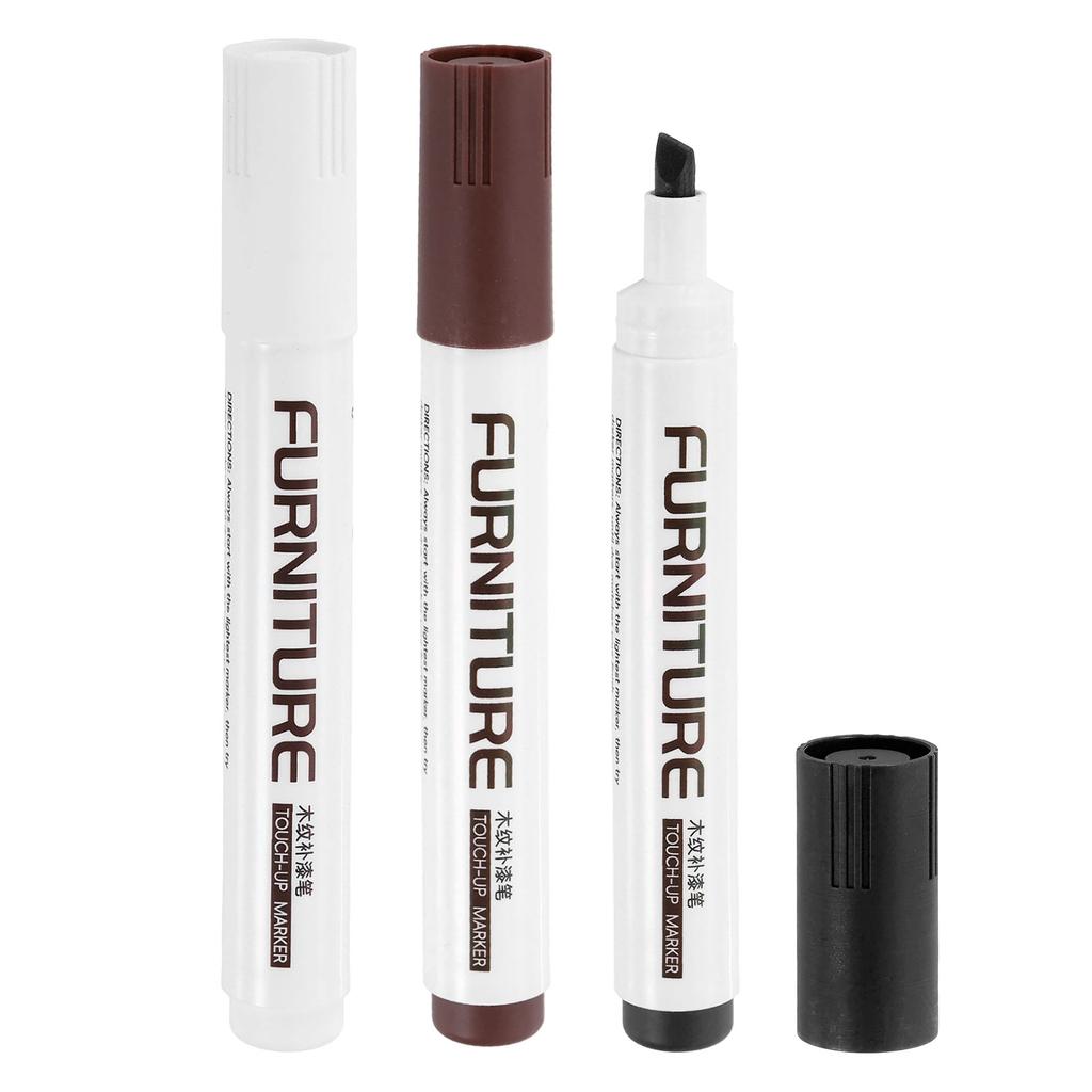 3/5Pcs Furniture Repair Kit Patch Paint Pens Wood Furniture Markers Touch Up Wood Filler Sticks for Scratches Wooden Floor Table
